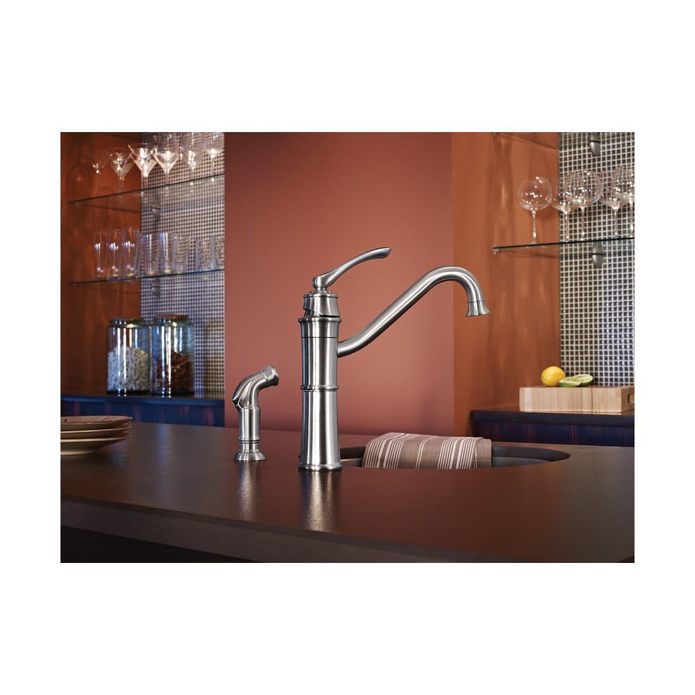 Wetherly Kitchen Faucet Spot Resist Stainless High Arc 87999SRS