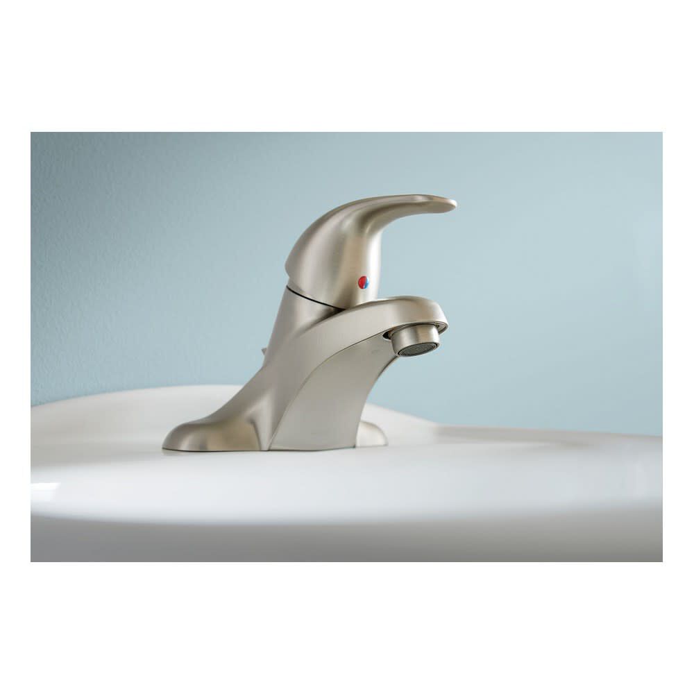 Adler Bathroom Faucet Spot Resist Brushed Nickel Low Arc WSL84502SRN