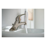 Adler Bathroom Faucet Spot Resist Brushed Nickel Low Arc WSL84502SRN