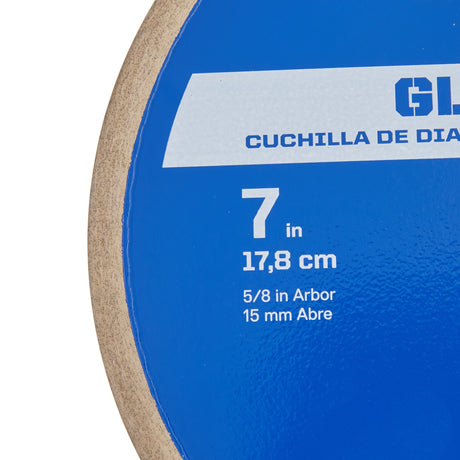 GL07 7-in Wet Continuous Rim Diamond Saw Blade GL07