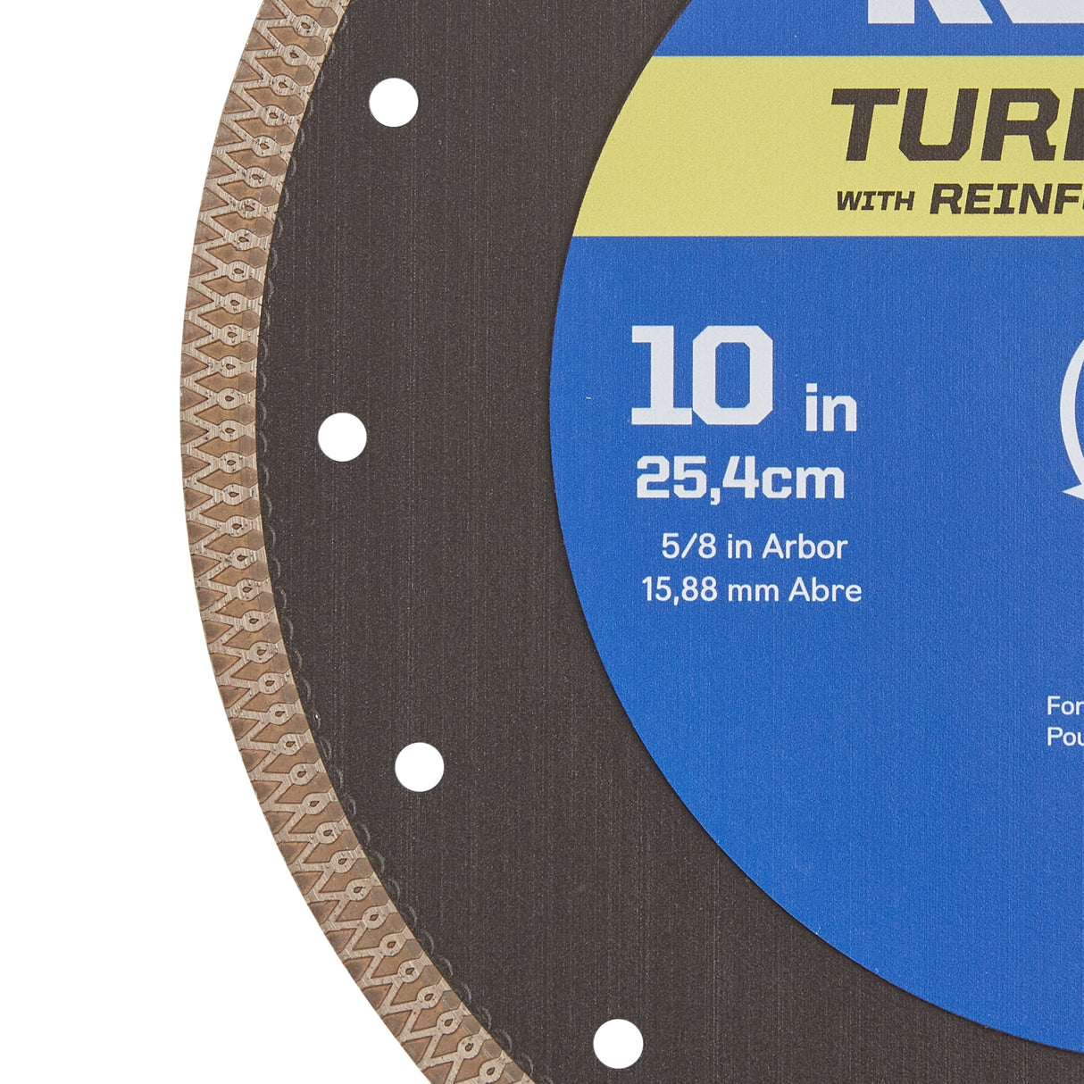 CTM10P 10-in Wet Continuous Rim Diamond Saw Blade CTM10P