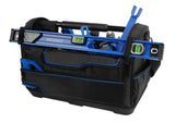 Plumbing Tool Bag with Caddy Black, Blue Polyester 12.99-in Tool Bag 59032