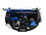 Plumbing Tool Bag with Caddy Black, Blue Polyester 12.99-in Tool Bag 59032