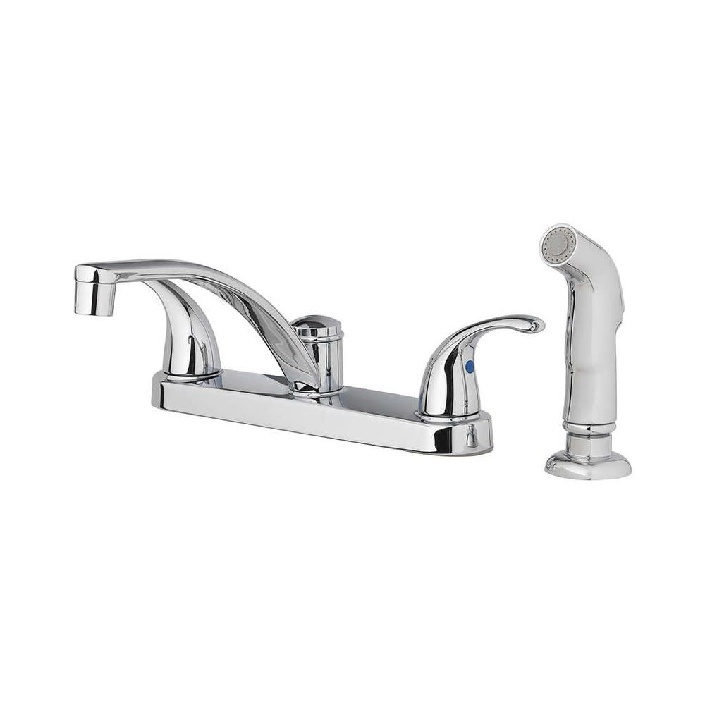 Coastal Kitchen Faucet Two Handle Chrome 810NC-F5001