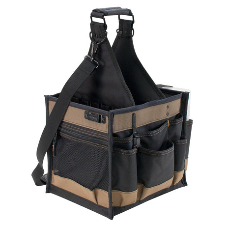 Black/Khaki Polyester 11-in Electrician's Tote 1528