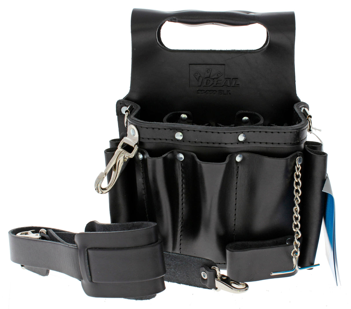 Leather Electrician Tool Pouch 35-950BLK