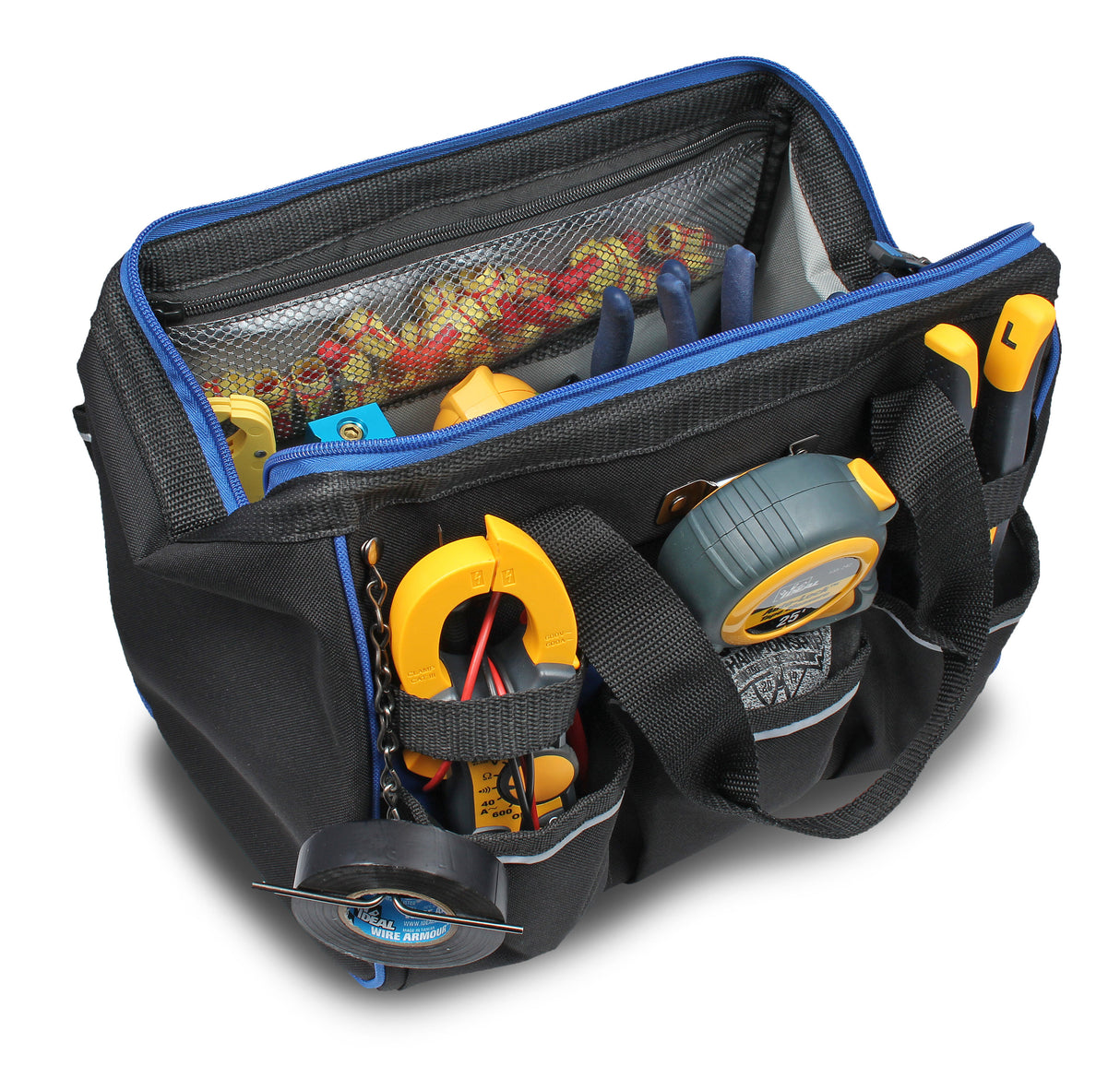 Pro Series Blue Polyester 9-in Zippered Electrician's Tote 37-010