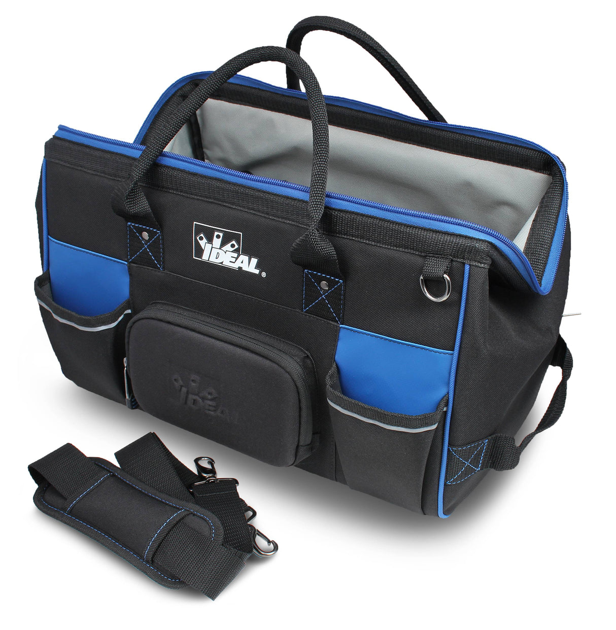 Pro Series Blue Polyester 9-in Zippered Electrician's Tote 37-011