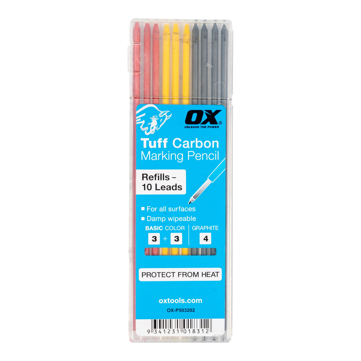 Proffessional 10-Pack 2.8Mm Lead Red, Yellow, Gray Replacement Lead OX-P503202