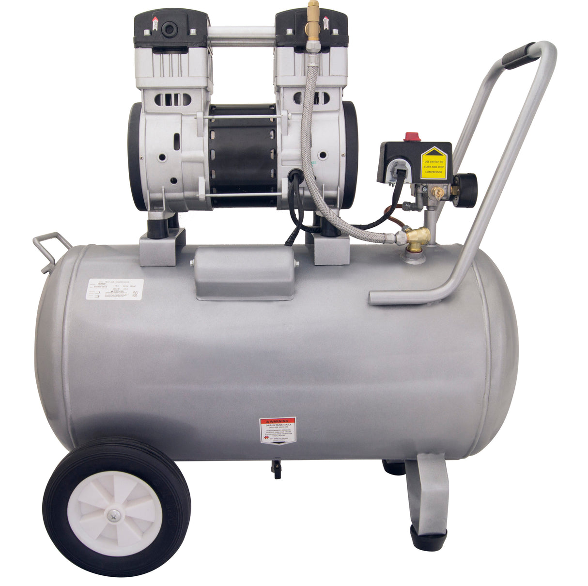 15-Gallon Portable Electric 175 PSI Horizontal Quiet Air Compressor 15020C-22060