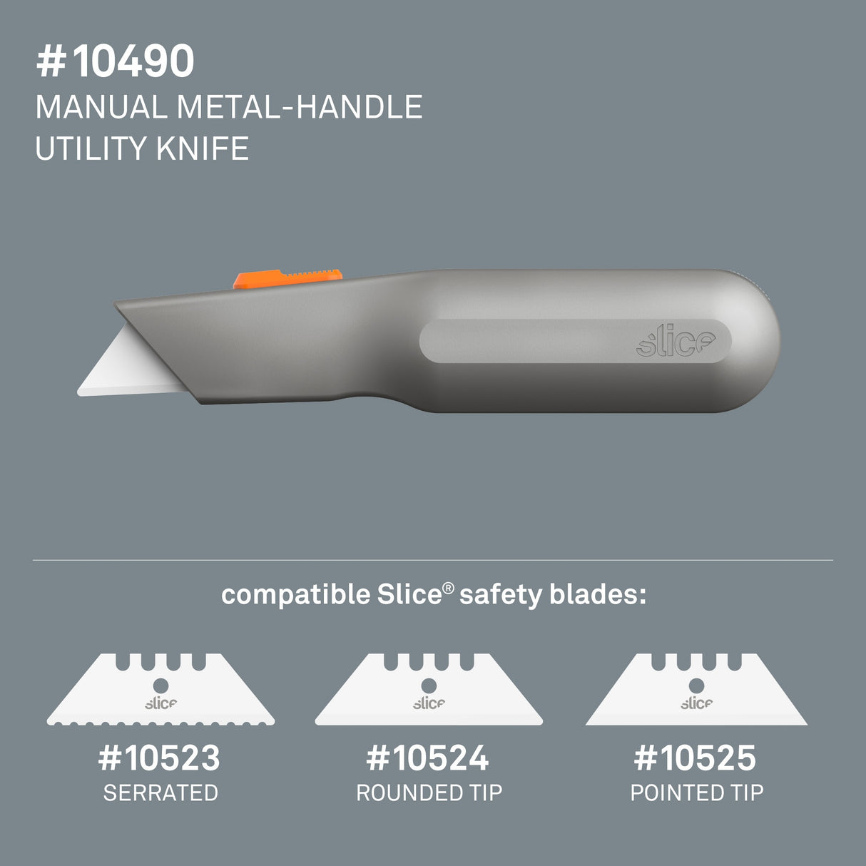 Manual Metal 12Mm 1-Blade Retractable Utility Knife 10490