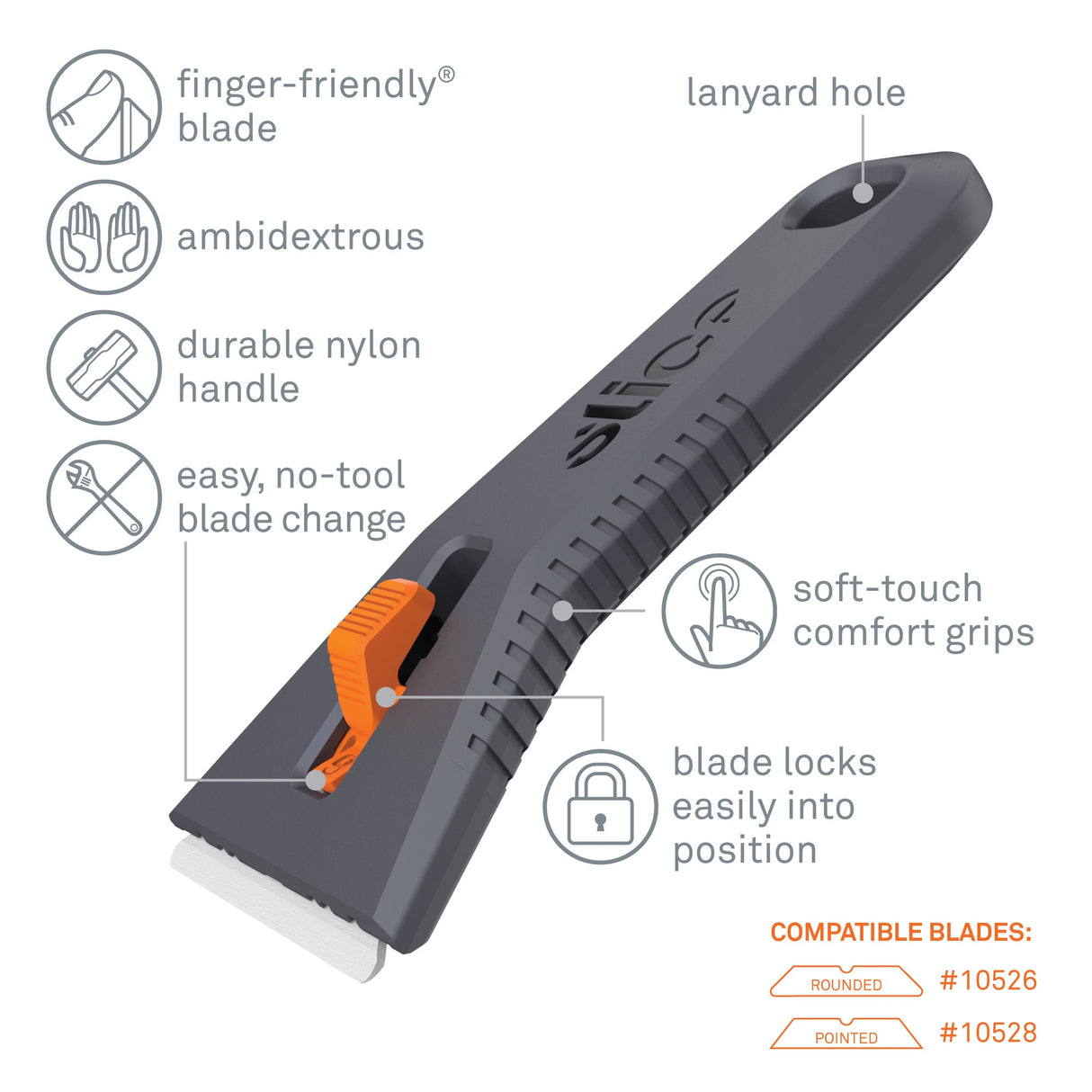 Manual Utility Scraper 6.5Mm 1-Blade Retractable Utility Knife 10591