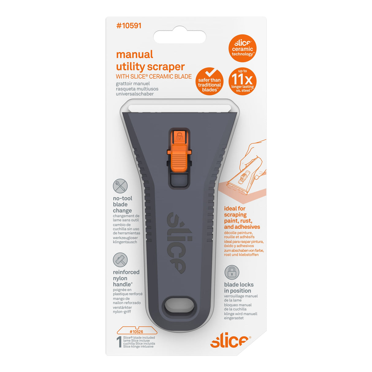 Manual Utility Scraper 6.5Mm 1-Blade Retractable Utility Knife 10591