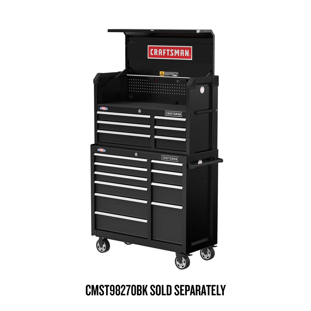 2000 Series 40.5-in W x 24.7-in H 6-Drawer Steel Tool Chest (Black) CMST98269BK