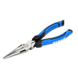 8-in Long Nose Pliers 8-in Home Repair Needle Nose Pliers with Wire Cutter 55738