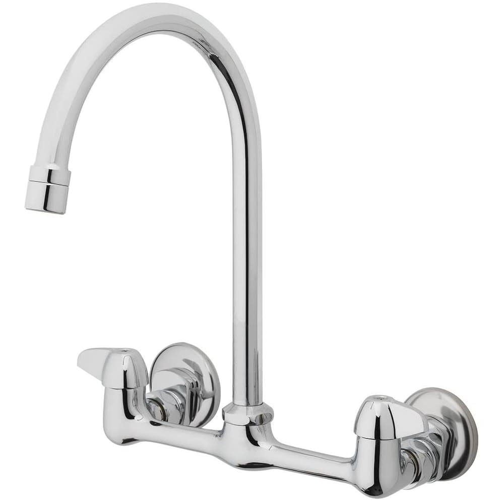 Utility Kitchen Faucet Chrome 2 Handle Low Arc 4594677