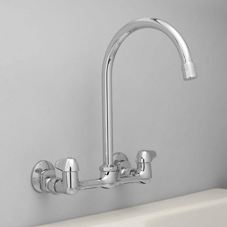 Utility Kitchen Faucet Chrome 2 Handle Low Arc 4594677