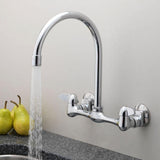 Utility Kitchen Faucet Chrome 2 Handle Low Arc 4594677