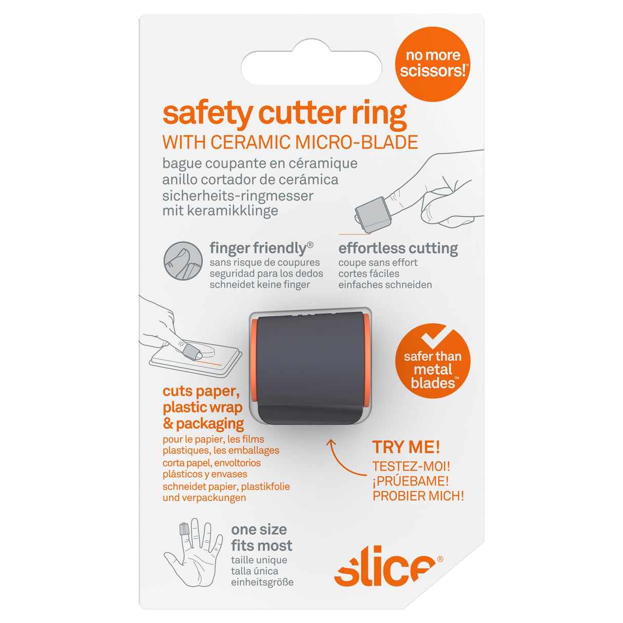 Safety Cutter Ring 0.6Mm 1-Blade Utility Knife 10583