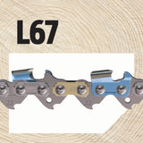 L67 67 Link Replacement Chainsaw Chain For 16-in, 0.063-in Gauge,0.325-in Pitch L67-21