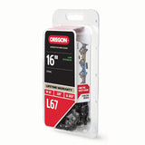 L67 67 Link Replacement Chainsaw Chain For 16-in, 0.063-in Gauge,0.325-in Pitch L67-21