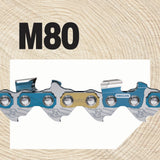 M80 80 Link Replacement Chainsaw Chain For 20-in, 0.05-in Gauge,0.325-in Pixel Pitch M80