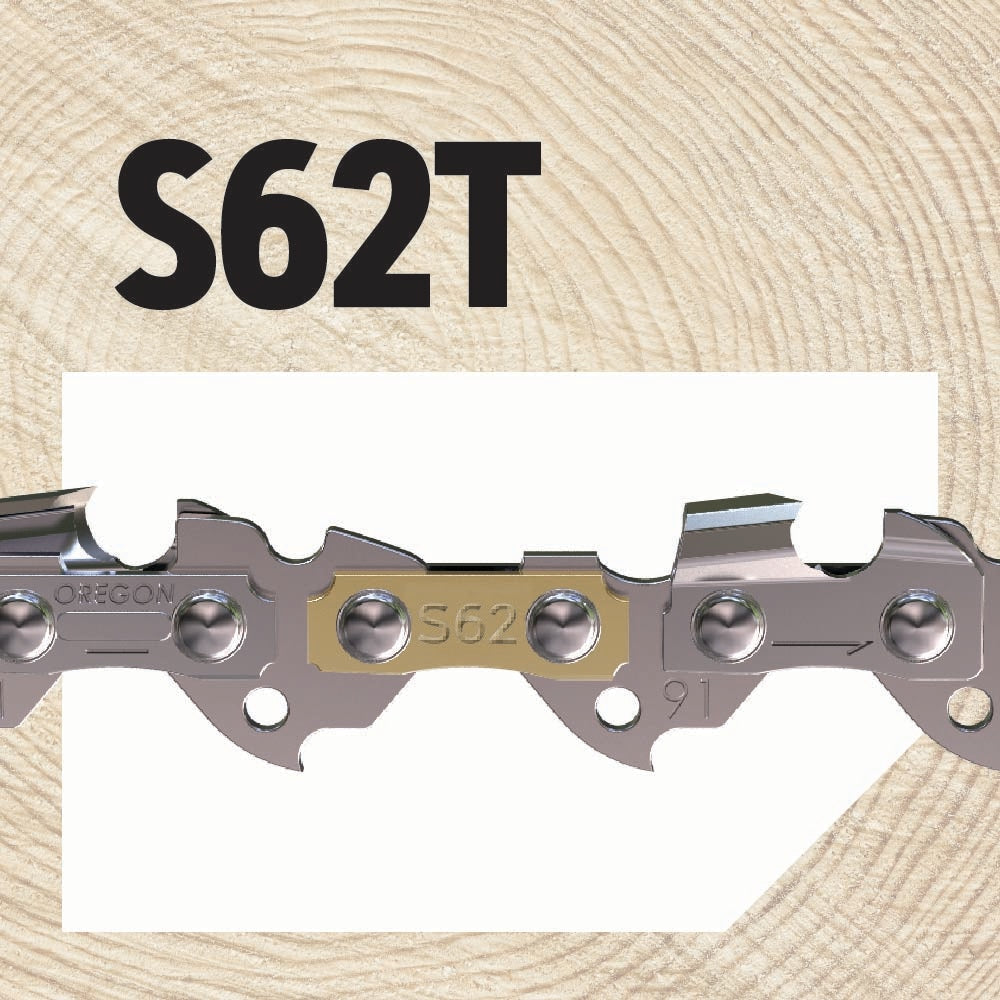 S62T 2-Pack 62 Link Replacement Chainsaw Chain For 18-in, 0.05-in Gauge, 3/8-in Pitch S62T-21