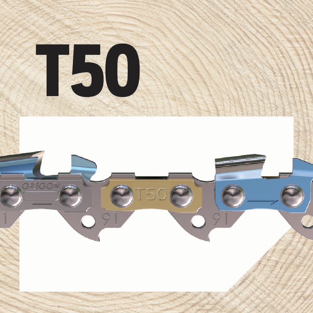 T50 50 Link Replacement Chainsaw Chain For 14-in, 0.05-in Gauge, 3/8-in Pitch T50-21