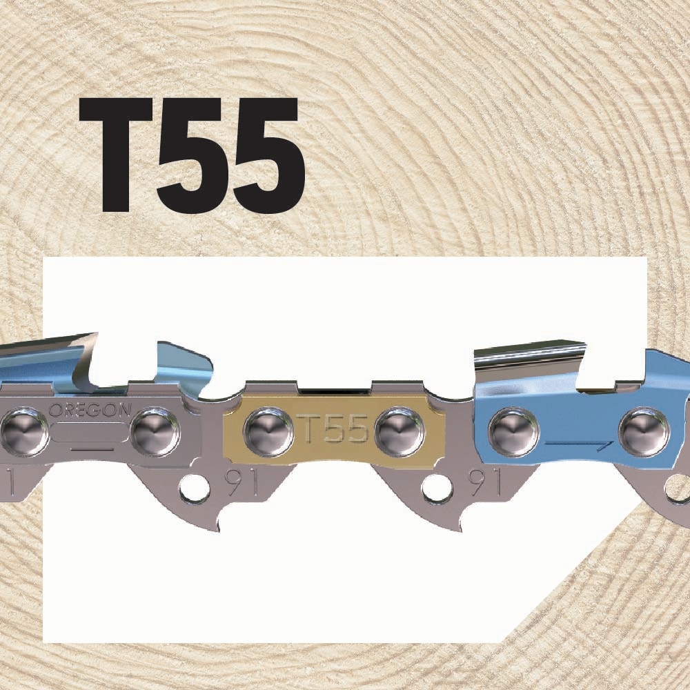 T55 55 Link Replacement Chainsaw Chain For 16-in, 0.05-in Gauge, 3/8-in Pitch T55-21