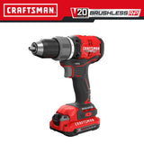 V20 RP 20-volt Max 1/2-in Keyless Brushless Cordless Drill (2-Batteries Included, Charger Included and Soft Bag included) CMCD713C2