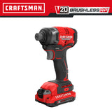 V20 RP 20-volt Max Brushless Cordless Impact Driver (2-Batteries Included, Charger Included and Soft Bag included) CMCF813C2