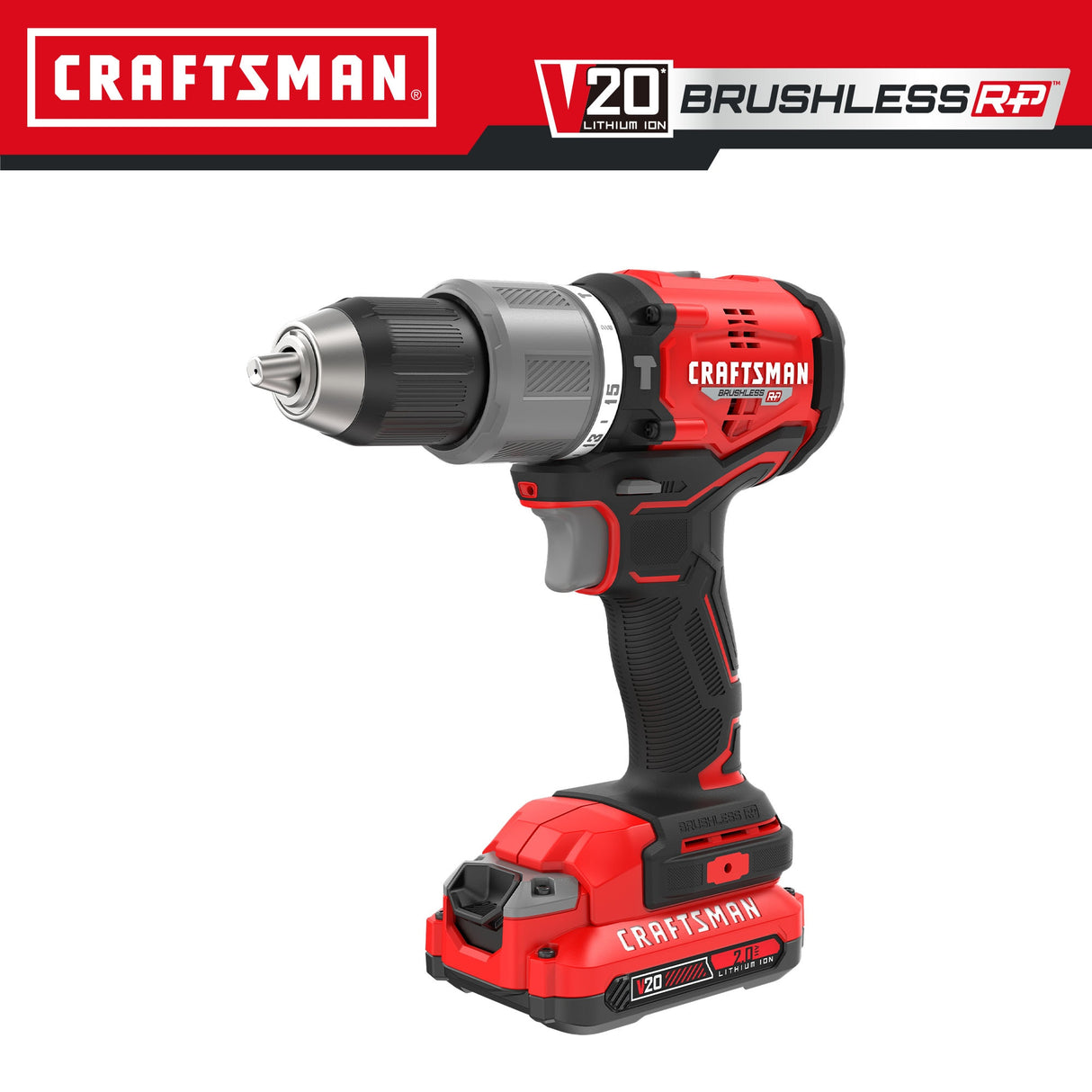 V20 RP 1/2-in 20-volt Max Variable Speed Brushless Hybrid Cordless Hammer Drill (2-Batteries Included) CMCD732D2