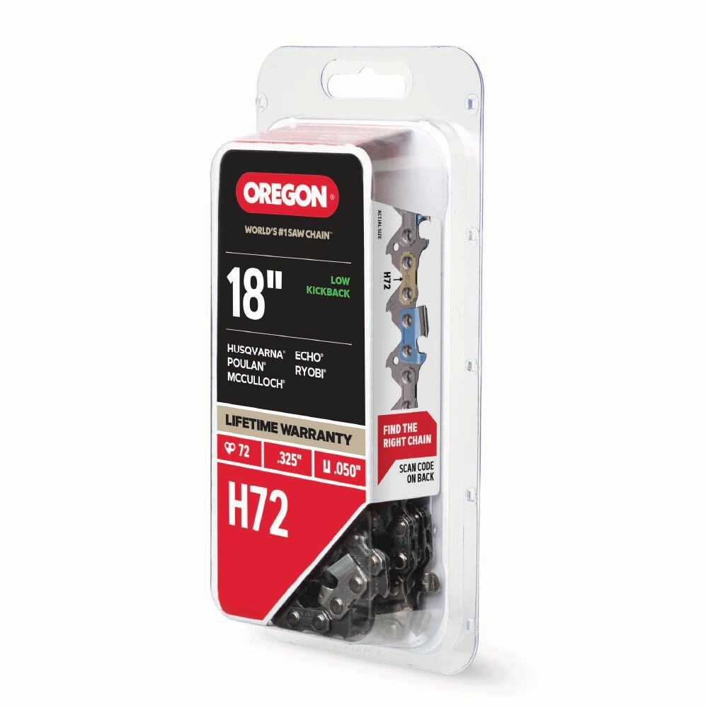 H72 72 Link Replacement Chainsaw Chain For 18-in, 0.05-in Gauge,0.325-in Pitch H72-21