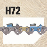 H72 72 Link Replacement Chainsaw Chain For 18-in, 0.05-in Gauge,0.325-in Pitch H72-21