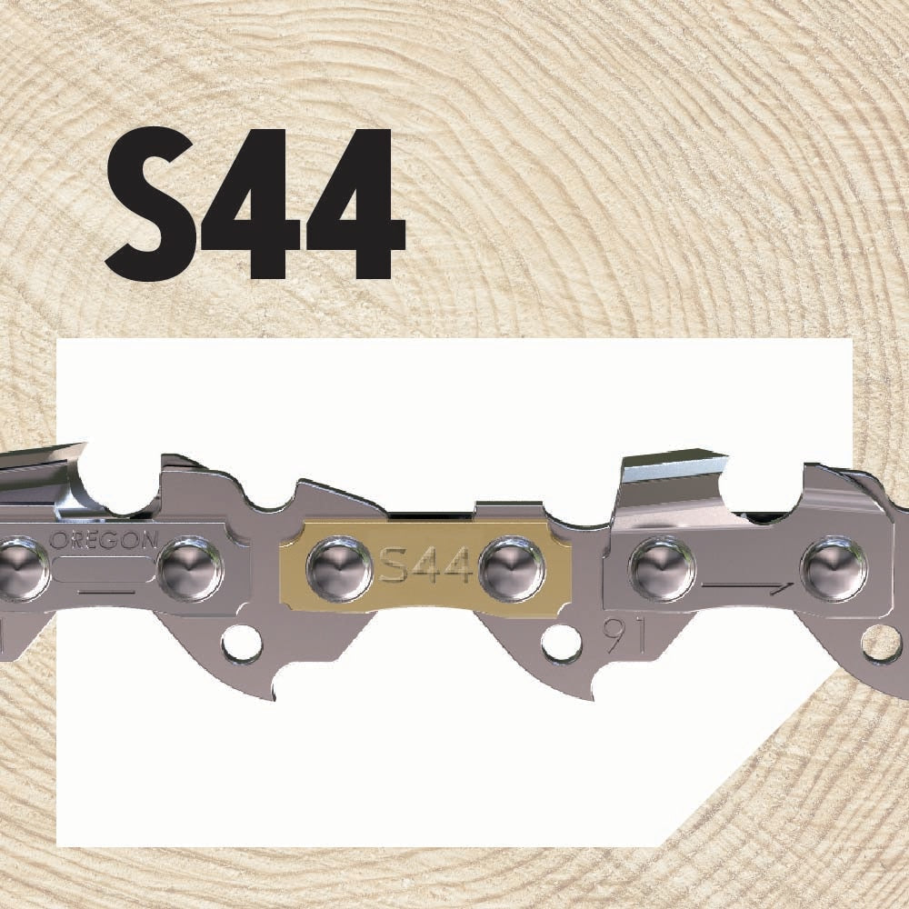 S44 44 Link Replacement Chainsaw Chain For 12-in, 0.05-in Gauge, 3/8-in Pitch S44-21