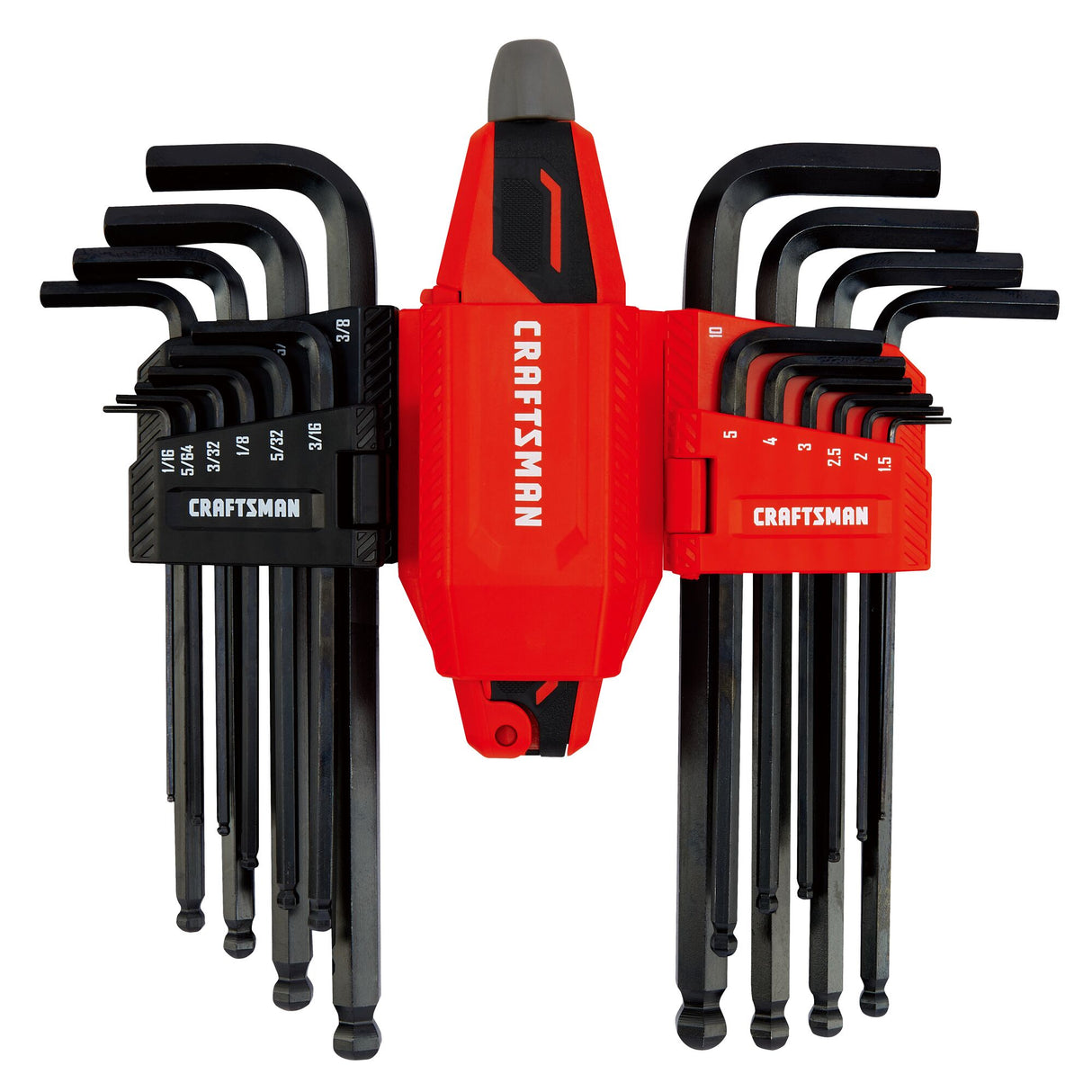 20-key Standard (Sae) and Metric Combination Hex Key Set CMHT26028