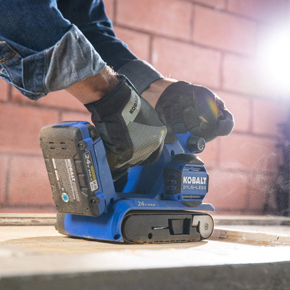 24-Volt Brushless Cordless Variable Belt Sander with Dust Management (Bare Tool) KBS 124B-03