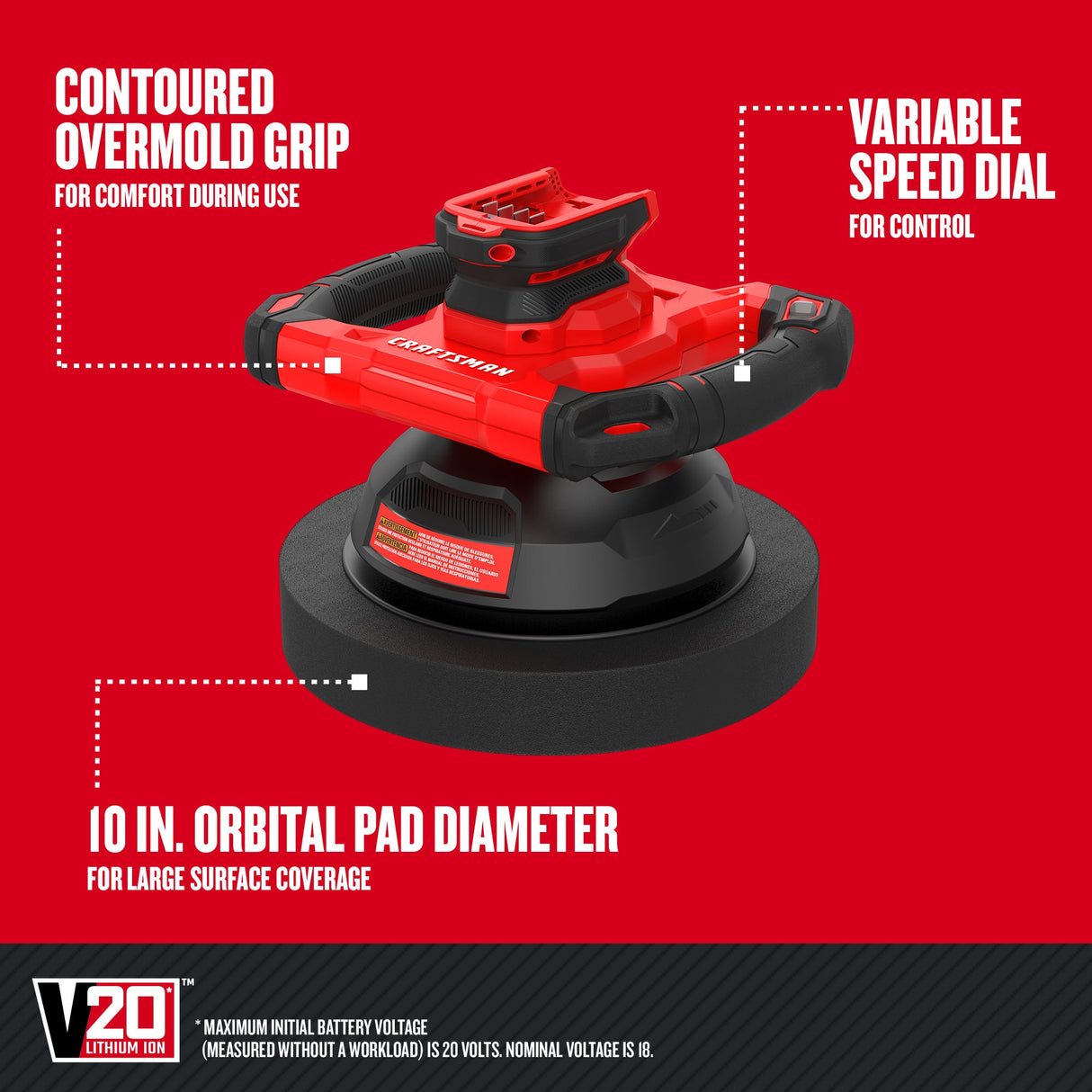 10-in Variable Cordless Polisher CMCE100B