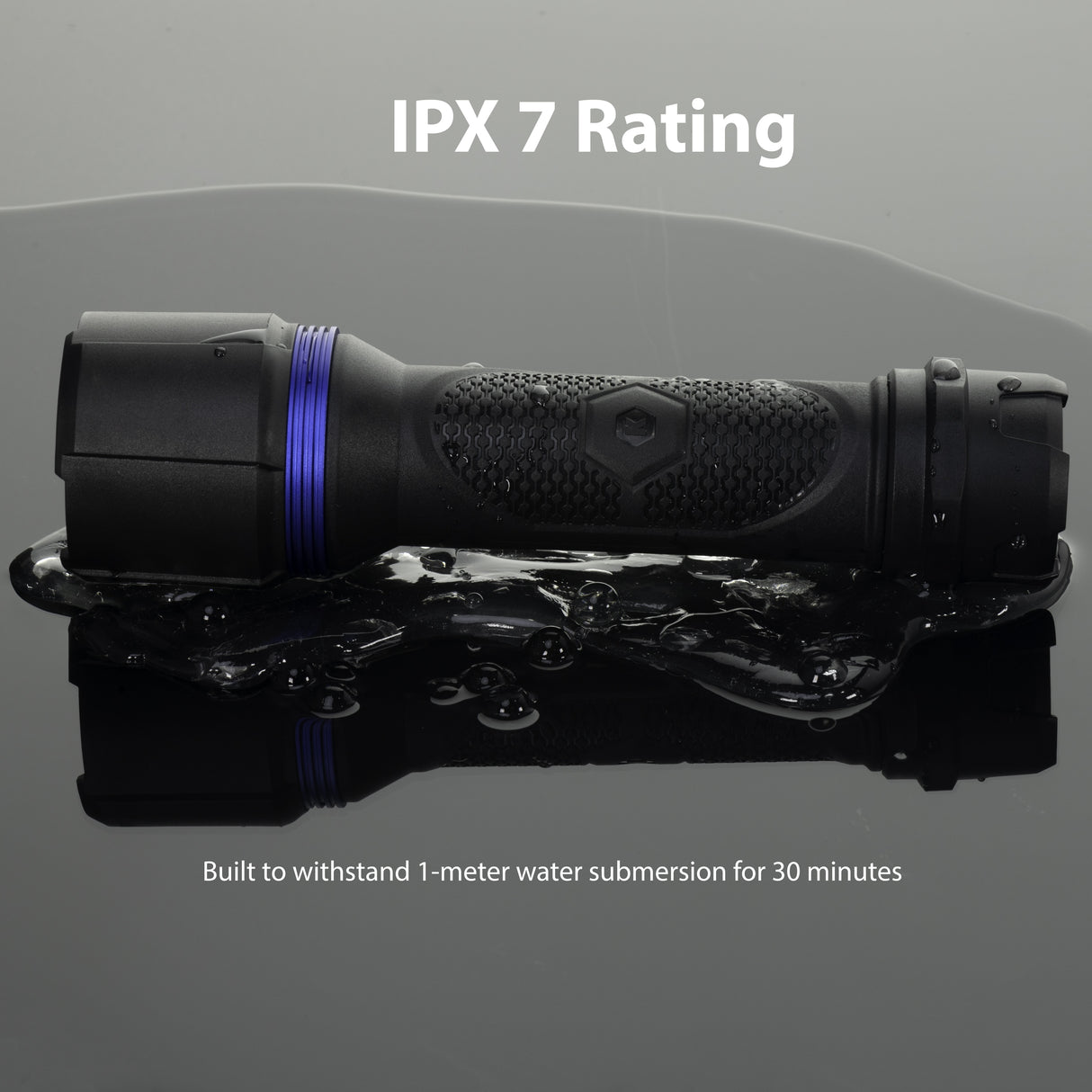 Virtually Indestructible Waterproof 100-Lumen 3 Modes LED Flashlight KF100