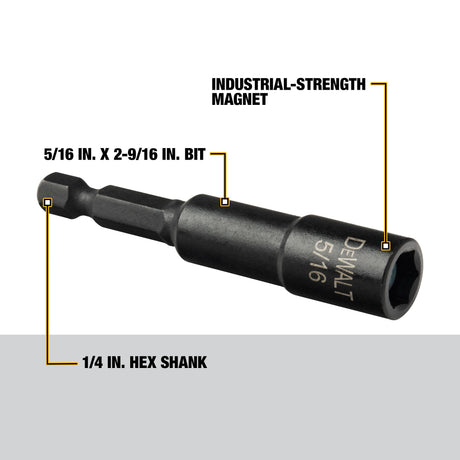 5/16-in x 2-9/16-in Hex Nut Driver DW2222IR  G