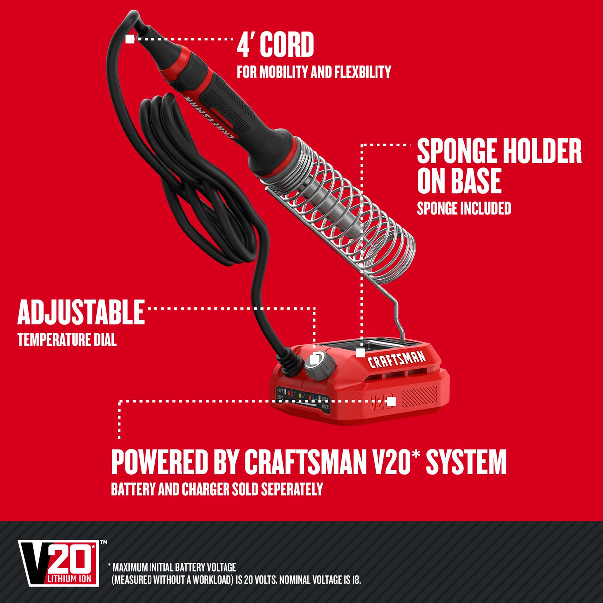 V20 (Bare) Soldering Iron CMCE040B