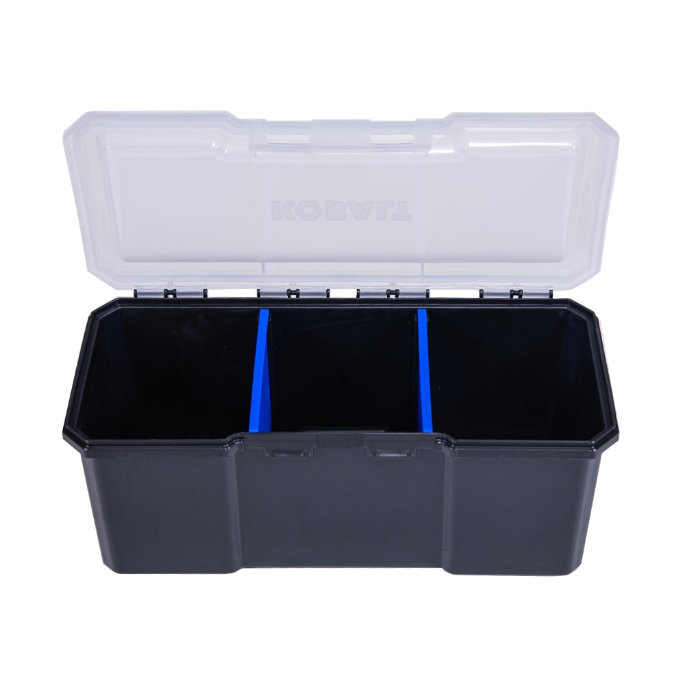 CaseStack 21.25-in W x 11-in H x 14-in D Black Plastic Tool Box KCS-MTBOX1-03