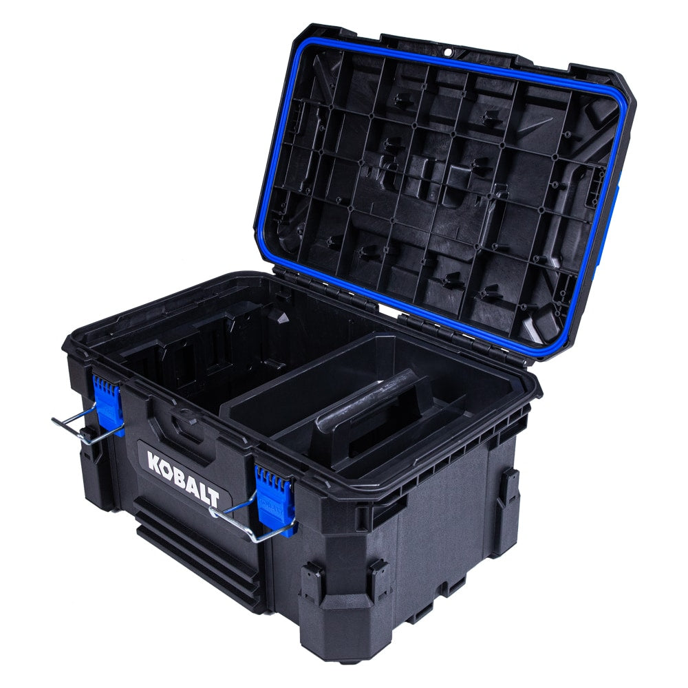 CaseStack 21.25-in W x 11-in H x 14-in D Black Plastic Tool Box KCS-MTBOX1-03