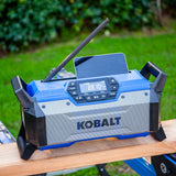 24-volt Water Resistant Cordless Bluetooth Compatibility Jobsite Radio KJR 124B-03