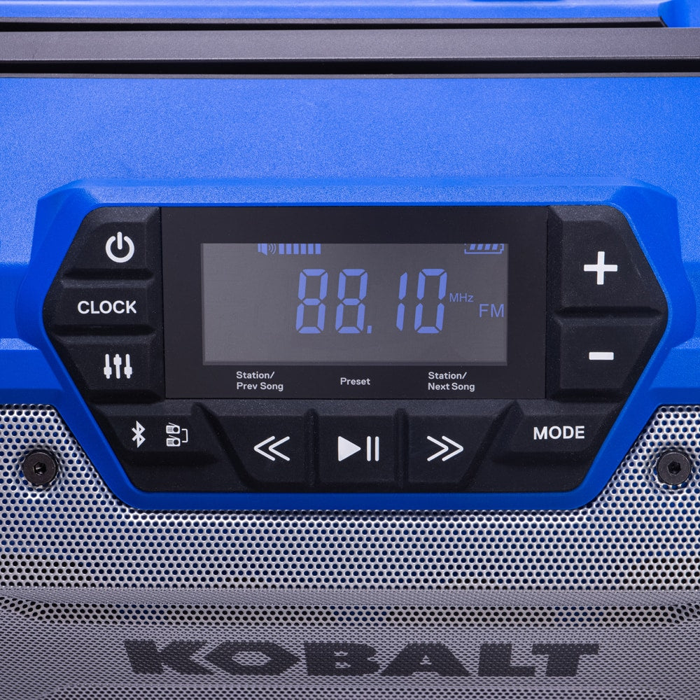 24-volt Water Resistant Cordless Bluetooth Compatibility Jobsite Radio KJR 124B-03