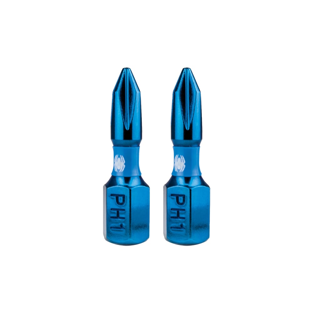 Mach-Blue PH1 1/4-in x 1-in Phillips Impact Driver Bit (2-Piece) 19033