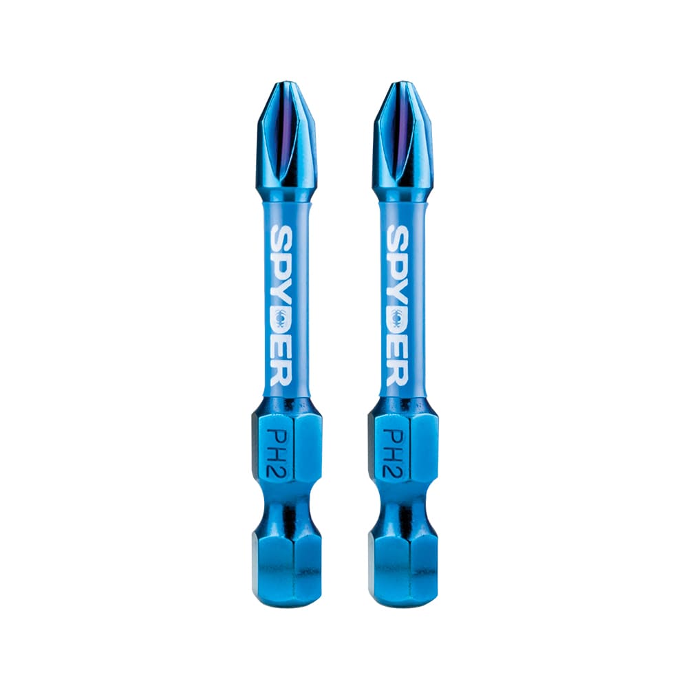 Mach-Blue PH2 1/4-in x 2-in Phillips Impact Driver Bit (2-Piece) 19046