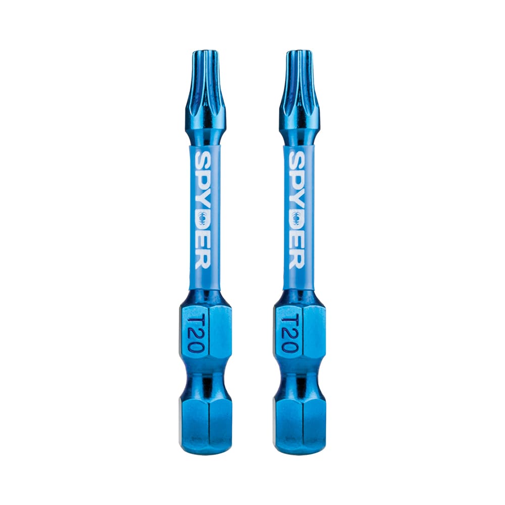 Mach-Blue T20 1/4-in x 2-in Torx Impact Driver Bit (2-Piece) 19053