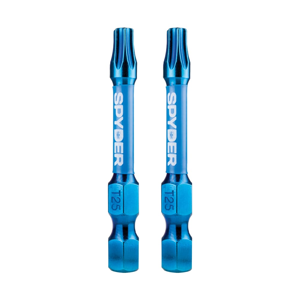 Mach-Blue T25 1/4-in x 2-in Torx Impact Driver Bit (2-Piece) 19054