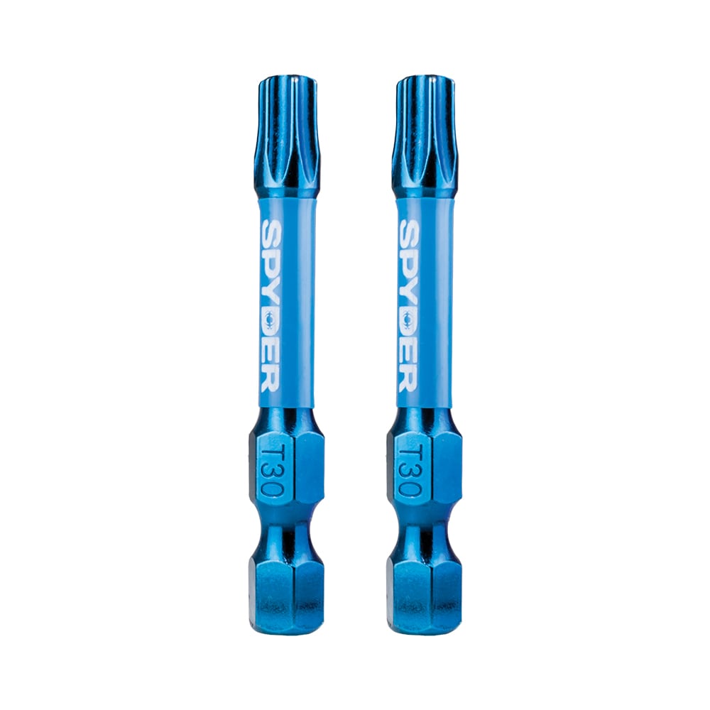 Mach-Blue T30 1/4-in x 2-in Torx Impact Driver Bit (2-Piece) 19055